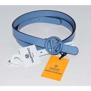 VALENTINO BY MARIO VALENTINO Baby V-Logo Leather Belt Size XL NEW!!!